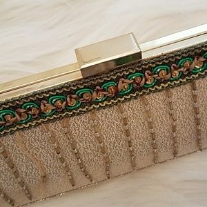 Elegant gold evening bag